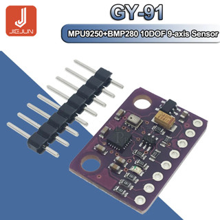 บอร์ดโมดูลเซนเซอร์ เข็มทิศ 9 แกน MPU-9250 MPU9250 BMP280 SPI IICI2C 10DOF GY-91 สําหรับ Arduino 3-5V