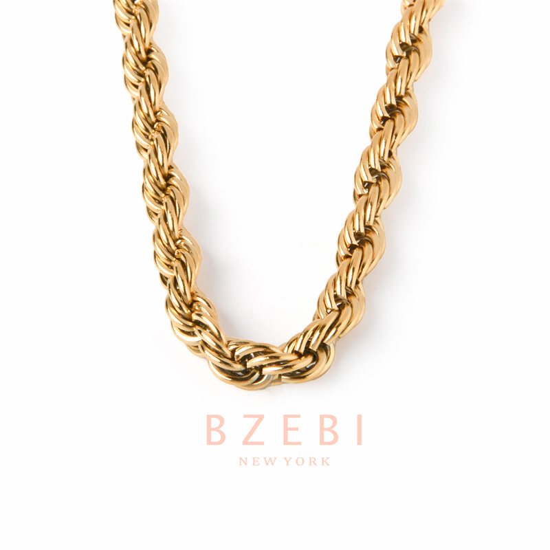 Bzebi สร้อยคอ โลหะผสมทอง เครื่องประดับ สําหรับผู้ชาย และผู้หญิง 1177c