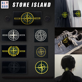 STONE ISLAND ปลอกแขน ตราผี ปักลายหิน สําหรับตกแต่งบ้าน