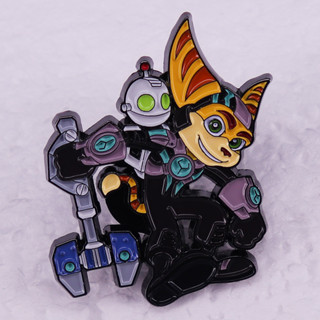 เข็มกลัด ลายการ์ตูน Ratchet and Clank แพลตฟอร์มแอคชั่น สําหรับถ่ายวิดีโอเกม