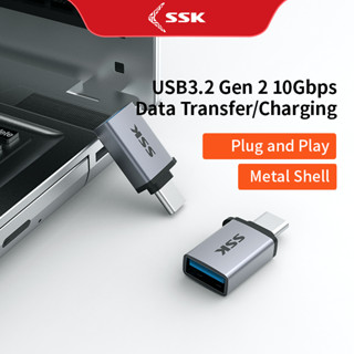 Ssk อะแดปเตอร์ USB A เป็น C OTG Type C USB Type A ตัวเมีย เป็น USB C ตัวผู้ สําหรับ Macbook Android