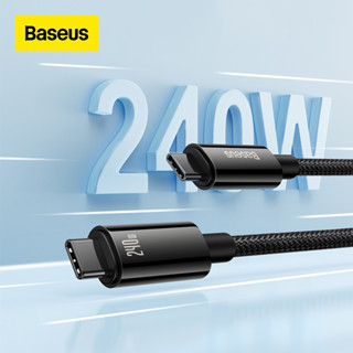 Baseus สายชาร์จเร็ว Type-C เป็น Type-C 240W PD3.1 480Mbps สําหรับแท็บเล็ต เกมคอนโซล และโทรศัพท์ ios samsung