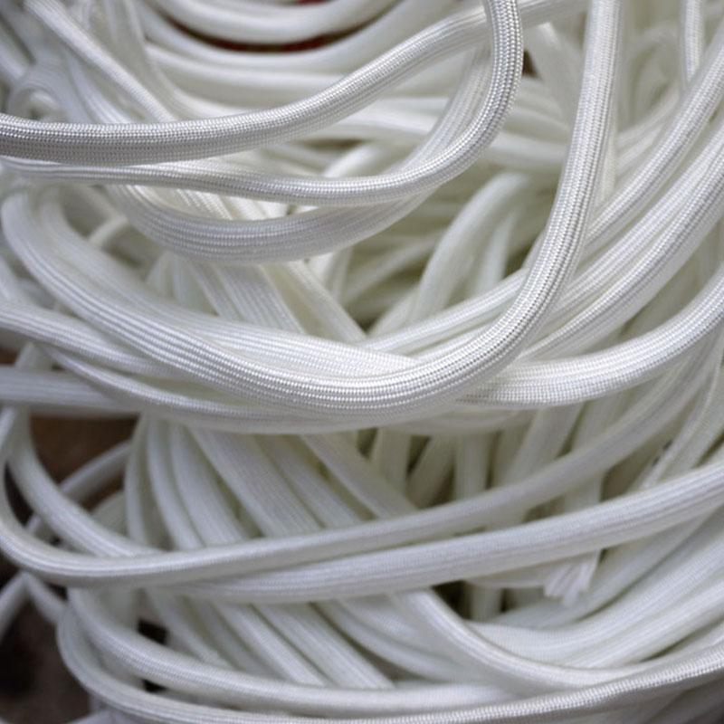 ท่อสิ่งทอใยแก้ว สีขาว ทนอุณหภูมิสูง 600℃ปลอกสายไฟเบอร์ ฉนวนกันความร้อน อุณหภูมิสูง 1 มม. ~ 25 มม. ** & - รูปที่ 2