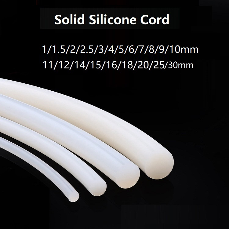 Dia 1mm 2 3 4 5 6 7 8 1025mm fแถบยางซิลิโคน โอริง