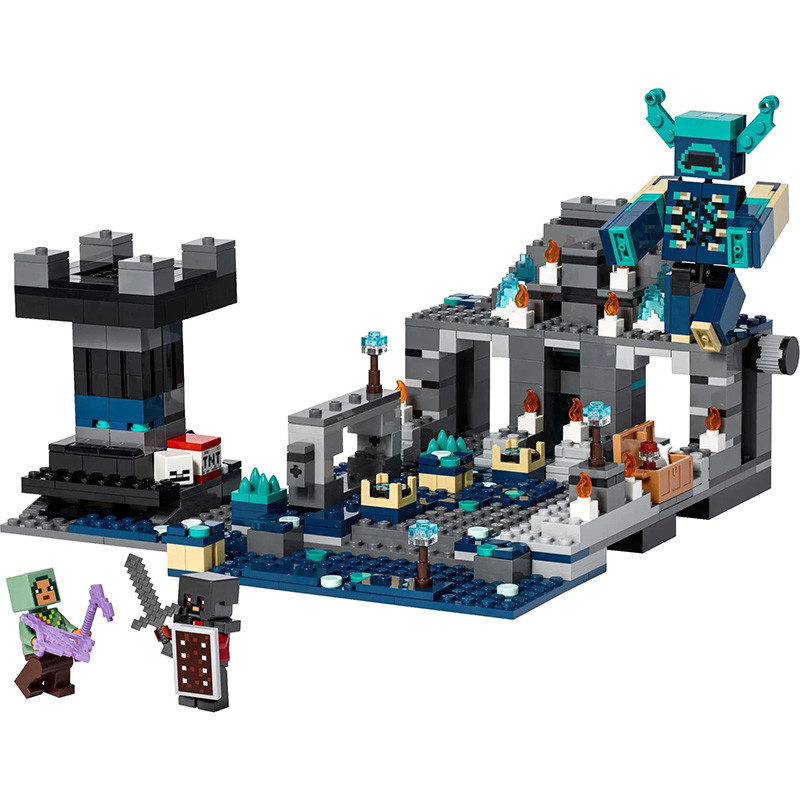 บล็อกตัวต่อเลโก้ The Deep Dark Battle 21246 Minecraft ขนาดเล็ก ของเล่นสําหรับเด็กผู้ชาย วันเกิด 584 ชิ้น