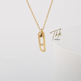 TBK สร้อยคอ สแตนเลส ผู้หญิง แฟชั่น chain จี้ทอง โซ่ necklace 18K เครื่องประดับ แฟชั่นไม่ลอกดํา สําหรับผู้หญิง 1181n