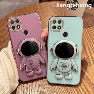 เคส oppo a15 a15s a35 เคสโทรศัพท์มือถือ ซิลิโคนนิ่ม กันกระแทก ลายนักบินอวกาศ พร้อมที่ตั้งวาง สําหรับ oppo a15 a15s a35 DDYHY03 น่ารัก ลายการ์ตูน กันกระแทก