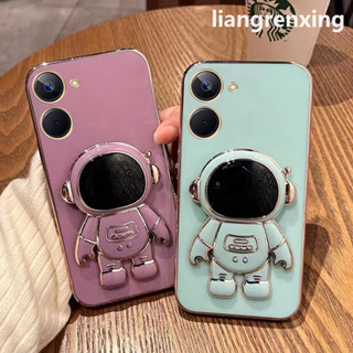 เคส realme C33 5G realme 10 2022 4G realme C55 NFC C55 5G 2023 เคสโทรศัพท์มือถือ ซิลิโคนนิ่ม กันกระแทก ลายนักบินอวกาศ พร้อมที่ตั้งวาง สําหรับ realme C33 5G realme 10 2022 4G realme C55 NFC C55 5G 2023 DDYHY03 น่ารัก ลายการ์ตูน กันกระแทก