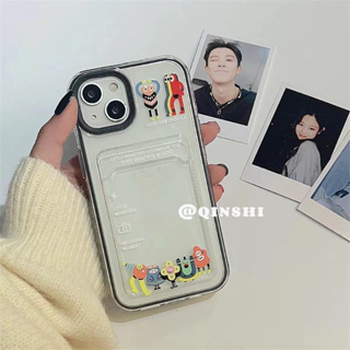 3 In 1 ใหม่ เคสโทรศัพท์มือถือ กันกระแทก พร้อมช่องใส่บัตร CD สําหรับ iPhone 14 Plus 13 12 11 Pro Max X XR XS Max 7 8 6 6s SE