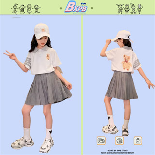 Bxpb- ชุดเสื้อและกางเกง สไตล์เกาหลี สําหรับเด็กผู้หญิง 2 ชิ้น 110-170