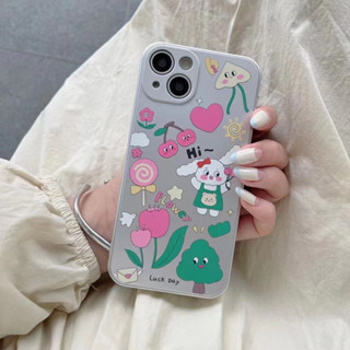 เคสโทรศัพท์มือถือ ลายการ์ตูนเด็กผู้หญิง สีเงิน สําหรับ iPhone 11 11pro max 7 8plus x xr xsmax 12 12pro 12promax 13 13promax 14 14plus 14promax