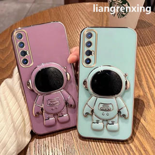 เคส oppo reno 3 pro oppo reno 3 เคสโทรศัพท์มือถือ ซิลิโคนนิ่ม กันกระแทก ลายนักบินอวกาศ พร้อมที่ตั้งวาง สําหรับ oppo reno 3 pro oppo reno 3 DDYHY03 น่ารัก ลายการ์ตูน กันกระแทก