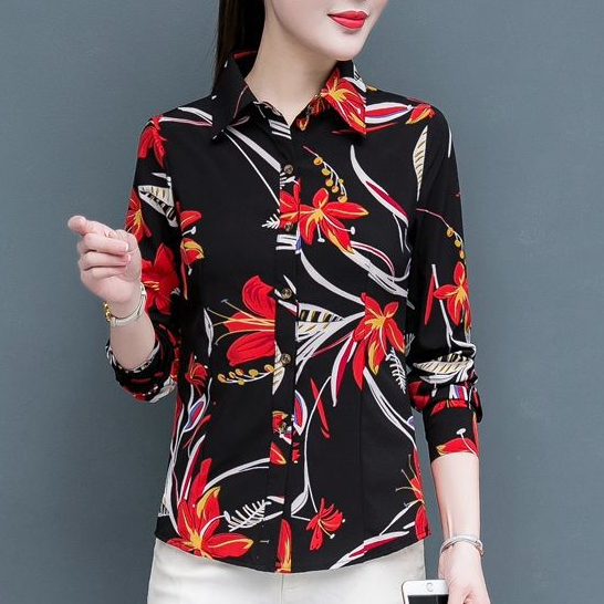 เสื้อคาร์ดิแกนแขนยาว ผ้าชีฟอง พิมพ์ลายกล้วยไม้ ดอกไม้ ใบไม้ สีแดง สีฟ้า สไตล์ทิเบต เหมาะกับฤดูใบไม้ผลิ และฤดูร้อน สําหรับผู้หญิง