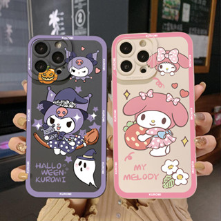 เคสโทรศัพท์มือถือ ขอบสี่เหลี่ยม ป้องกันเต็มเลนส์ ลายไม้กวาด Kuromi Magicdi สําหรับ Infinix Hot 20S 20i 9 20 Play Smart 6 Plus X6823