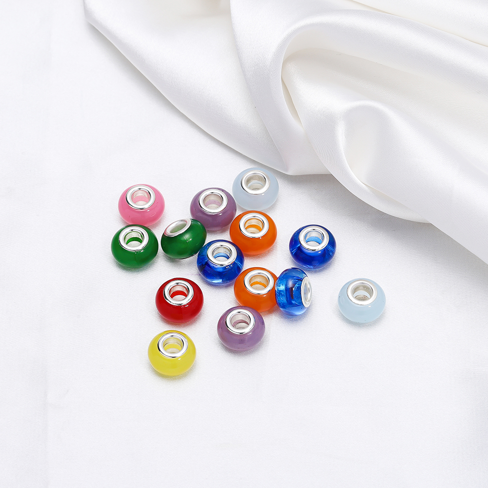 St. kunkka ลูกปัดอะคริลิค รูขนาดใหญ่ สําหรับทําเครื่องประดับ สร้อยคอ DIY 5 ชิ้น