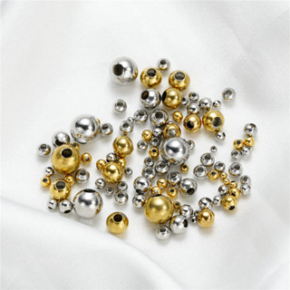 St. kunkka ลูกปัดสเตนเลส ไม่ซีดจาง ไม่เป็นสนิม สําหรับทําเคร…