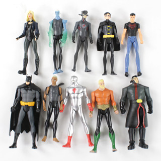 โมเดลฟิกเกอร์ PVC รูปการ์ตูน Disney DC Comics Justice League Batman Superman Aquaman Titan Robin ขนาด 10-12 ซม. 10 ชิ้น ต่อชุด