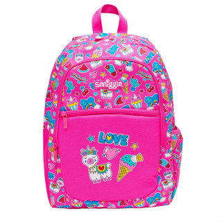 Smiggle Alpaca Vibin กระเป๋าเป้สะพายหลัง สไตล์คลาสสิก สําหรับเด็กประถม