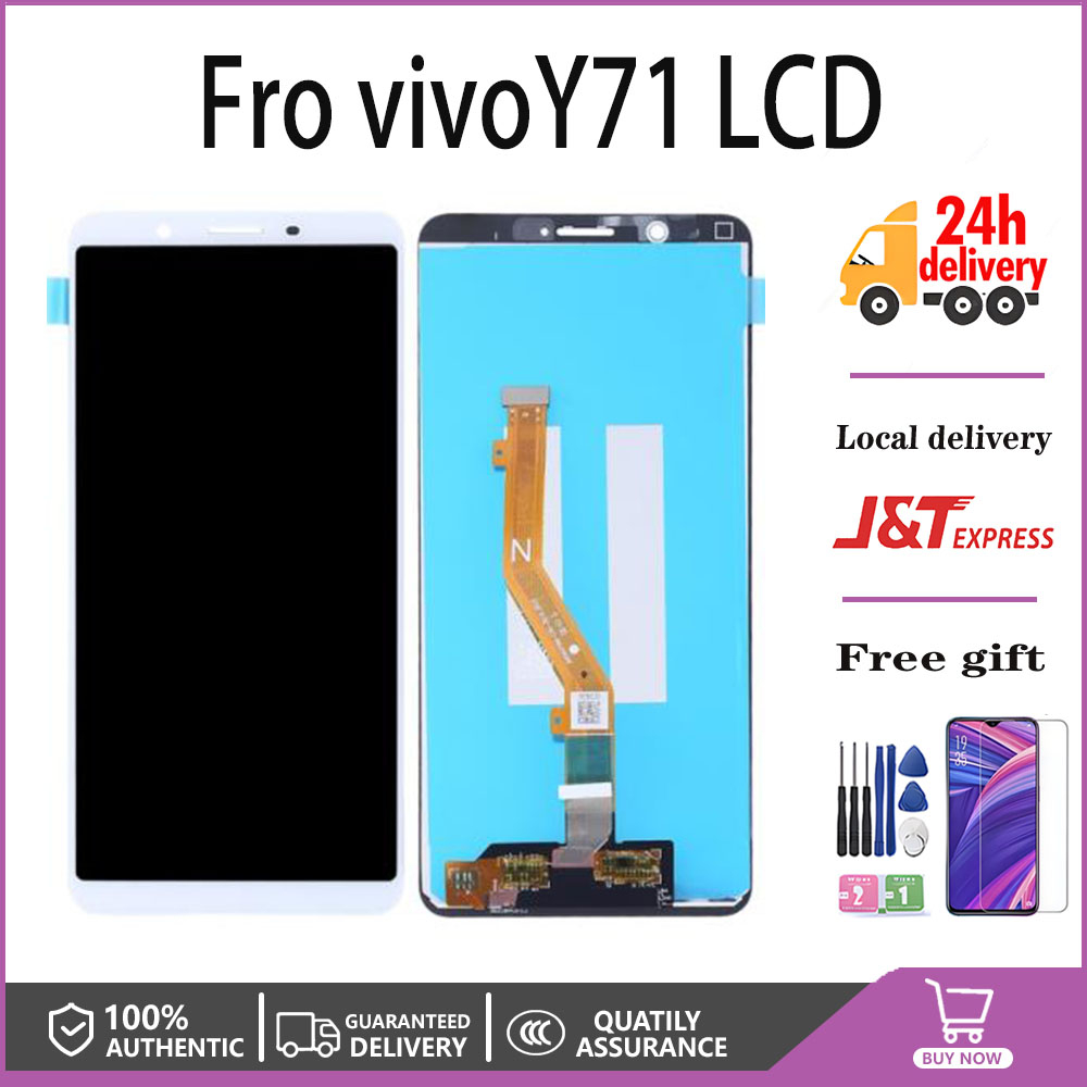 ของแท้ กระจกหน้าจอสัมผัส LCD สําหรับ VIVO Y71 1724 1801