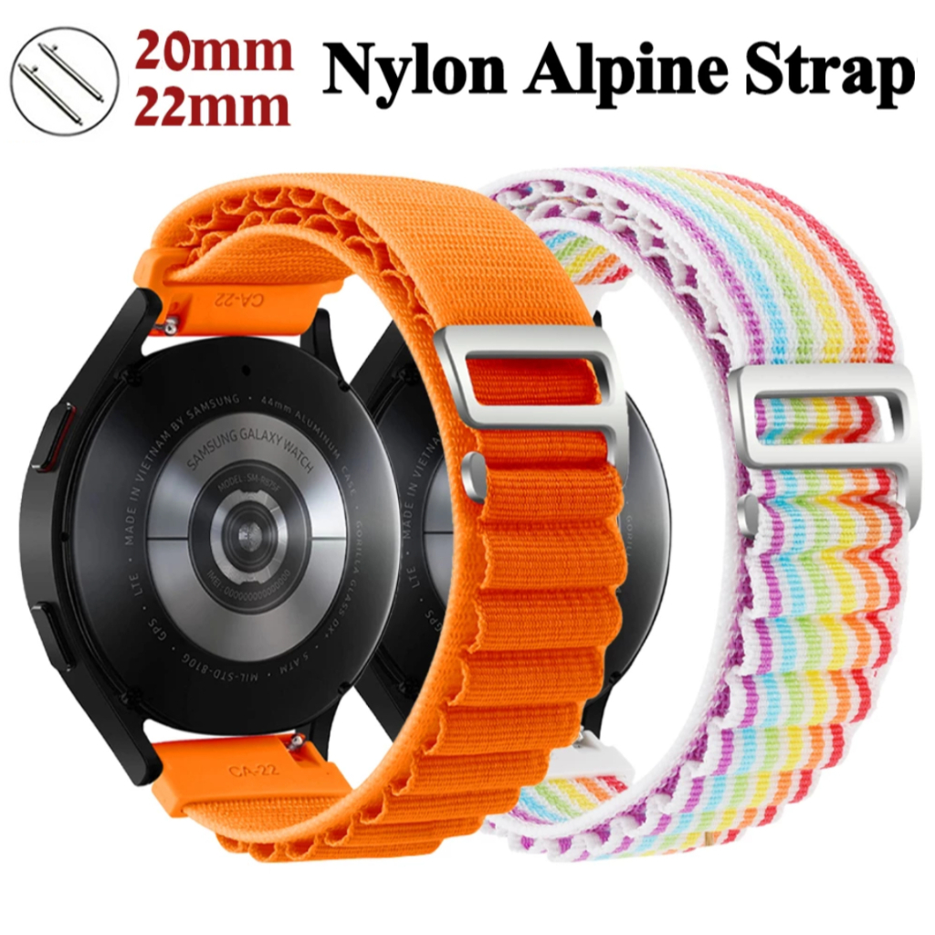 20 22mm Alpine Loop สาย huawei watch gt 5 สายนาฬิกา Huawei watch GT 4 / GT5 Pro/GT 3/GT3 pro/GT2 pro/GT Runner/ Amazfit Bip 3 Pro Strap /GTS/GTS 2/GTS 3/ Amazfit gts 2 mini/ Amazfit gts 4 mini/ สาย huawei watch gt 5 pro Strap