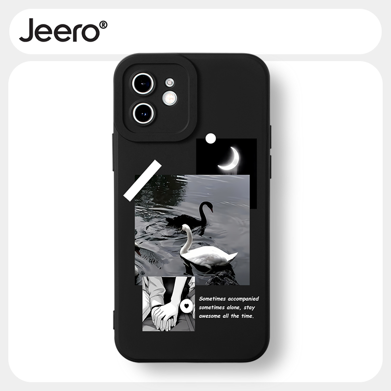 Jeero เคสไอโฟน เคสซิลิโคนนุ่มกันกระแทกน่ารักตลก เคสโทรศัพท์ Compatible for iPhone 16 15 14 13 12 11 Pro Max SE 2020 X XR XS 8 7 6 6S Plus พลัส HFF2912