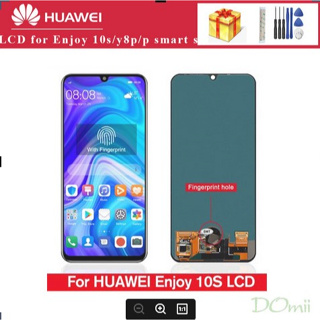 หน้าจอสัมผัส LCD 6.3 นิ้ว พร้อมลายนิ้วมือ สําหรับ Huawei Y8P 2020 Enjoy 10s LCD P Smart S Y8P AQM-LX1