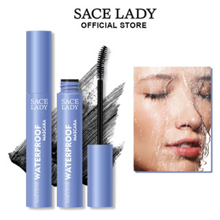 Sace LADY มาสคาร่า สีดํา กันน้ํา กันเปื้อน แต่งหน้า ตายาว โค้งงอน [ติดทนนาน, กันน้ํา, Super Curl]