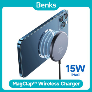 [Benks Official] Benks W06 ที่ชาร์จโทรศัพท์มือถือ แบบแม่เหล็กไร้สาย 15W ชาร์จเร็ว รองรับ IP 12 13 14 Series สําหรับโทรศัพท์ Android