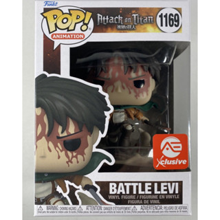 Funko POP! Attack on Titan - Battle Levi #1169 ฟิกเกอร์ไวนิล พร้อมตัวป้องกัน