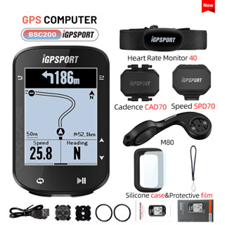 Igpsport BSC200 เครื่องวัดความเร็วจักรยานไร้สาย กันน้ํา IPX7 GPS 2.5 นิ้ว หน้าจอ LCD บลูทูธ ANT+ mtb มาตรวัดความเร็ว