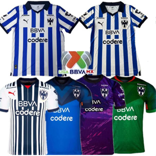 เสื้อกีฬาแขนสั้น ลายทีมชาติฟุตบอล Monterrey Home and Away 23-24 ชุดเหย้า 2023-2024 Rayados ชุดเหย้า