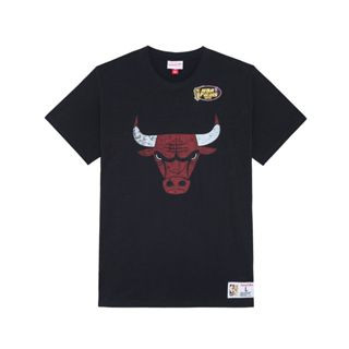 เสื้อยืดแขนสั้นลําลอง ผ้าฝ้าย พิมพ์ลาย Mitchell &amp; Ness Legendary Series Bulls Lakers แฟชั่นฤดูร้อน สําหรับผู้ชาย และผู้หญิง