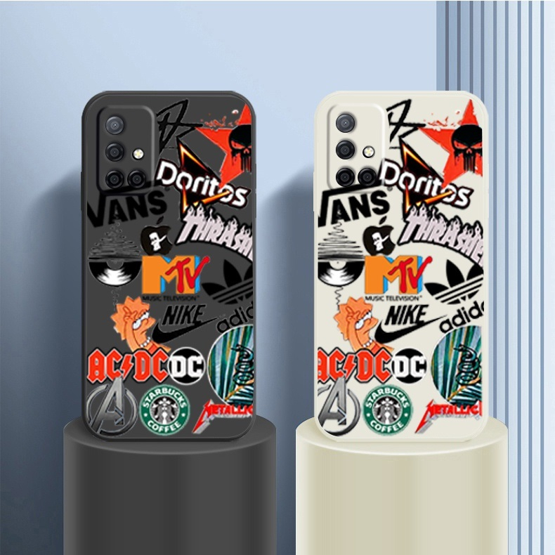 SAMSUNG Hip-hop Graffitiเคสโทรศัพท์สําหรับSamsung A31 A51 A71 J730 J4 Plus J7 J2 Prime A7 2017 A750 