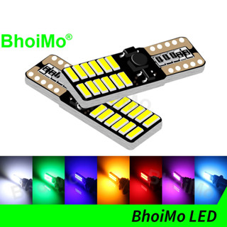 Bhoimo T10 หลอดไฟ Led W5W 194 24 Smd 4014 สําหรับติดรถยนต์รถจักรยานยนต์ 6000 K