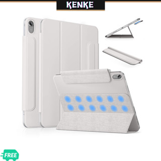 for เคส iPad ของ KENKE ที่ถอดออกได้ 3-in-1 Slim Magnetic Detachable Case สำหรับ iPad 2022 M2 Pro 11 iPad 2022 10th Gen 10.9 เคส iPad mini 6 Air 4 air 5 เคสติดแม่เหล็กที่สะดวกรองรับ Apple Pencil การจับคู่และการชาร์จ Smart Case Cover ปิด/เปิดอัตโนมัติ