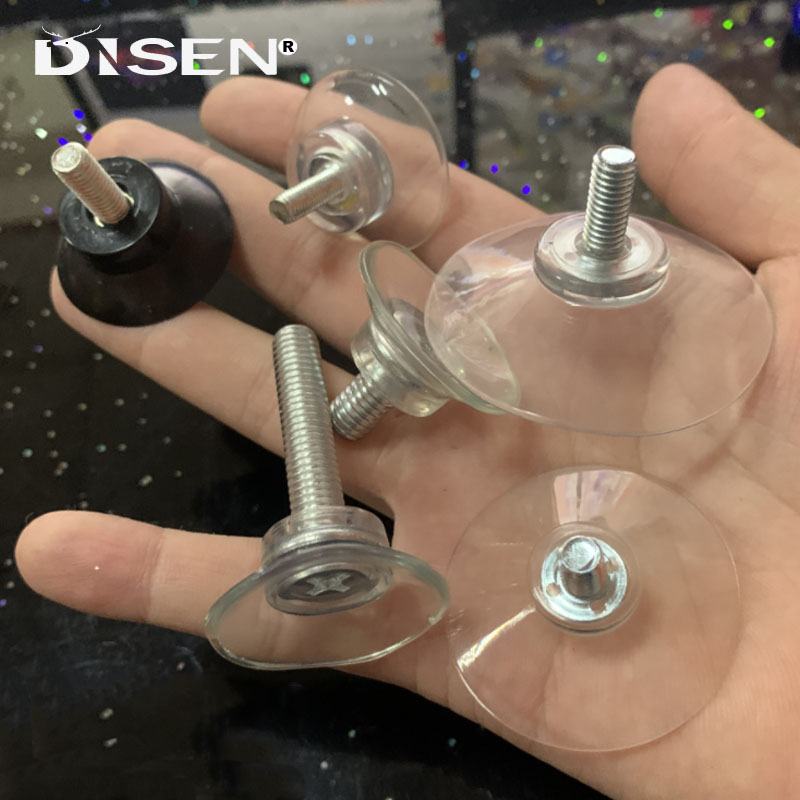4 ชิ้น PVC ถ้วยดูด M6/M8 สกรูทนทาน Sucker ถ้วยดูดตะขอกระจกหน้าต่างตาราง Tops ทุกวันแขวนเครื่องมือ