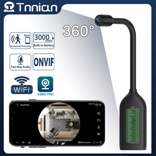 Tnnian 5MP 360° กล้องวงจรปิดไร้สาย มุมกว้าง พาโนรามา IR มองเห็นกลางคืน V380 DIY Mini WIFI IP USB