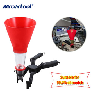 MRCARTOOL Car Universal Add Oil Funnel เครื่องมือเติมน้ํามันรถยนต์ Handheld Auto Oil Filler Engine Adjustable Refueling Funnel Tool กรวยเติมน้ํามันรถยนต์ แบบมือถือ ปรับได้