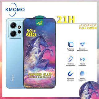 ฟิล์มกระจก แบบเต็มจอ Xiaomi Redmi Note 12 4G + 12s 11 Pro 5G 11s 10 10s 9 9s 8 7 Plus 21H ฟิล์มกระจกนิรภัย แบบใส