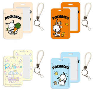 พวงกุญแจห้อยคอ ลายการ์ตูน Pochacco ป้องกันการสูญหาย ถอดออกได้ สําหรับห้อยโทรศัพท์มือถือ บัตรทํางาน