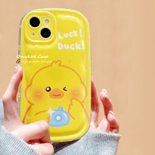 เคสมือถือ TPU ลายเป็ดน่ารัก สําหรับ OPPO A17 A16 A15 A57 A16K A5S A3S A5 A9 A53 A33 A32 A31 2020 A54 A92 A72 A52 A94 A95 A93 A76 Ren 5F F11 F19 Pro