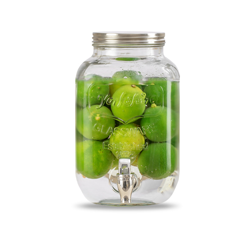 [DOUBLE] Cold Brew Coffee Maker Glass Beverage Dispenser Drink Dispenser for Lemonade, Tea, Cold Wat