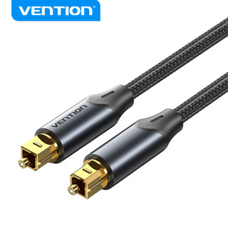 Vention สายสัญญาณเสียงออปติคอลไฟเบอร์ 5.1 S / PDIF Toslink ผ้าฝ้ายถักตาข่าย PVC สําหรับ PS4 / Xbox TV / ลําโพง