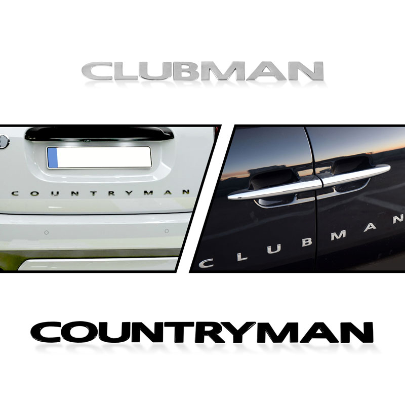 สติกเกอร์โลหะ รูปตัวอักษร 3D คุณภาพสูง สําหรับติดตกแต่งกระโปรงหลังรถยนต์ Mini Cooper Countryman logo