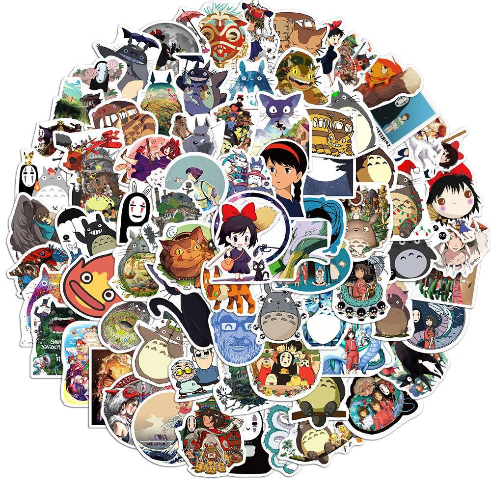 100 ชิ้น มิยาซากิ Hayao Japan Animation Movies สติ๊กเกอร์กันน้ํา (2)