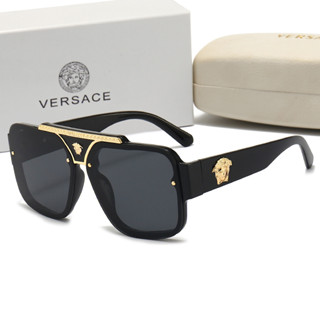 Versace2023 ใหม่ แว่นตากันแดดแฟชั่น กัน UV สไตล์อิตาลี สําหรับผู้ชาย และผู้หญิง เหมาะกับการขับขี่นอกบ้าน 8687