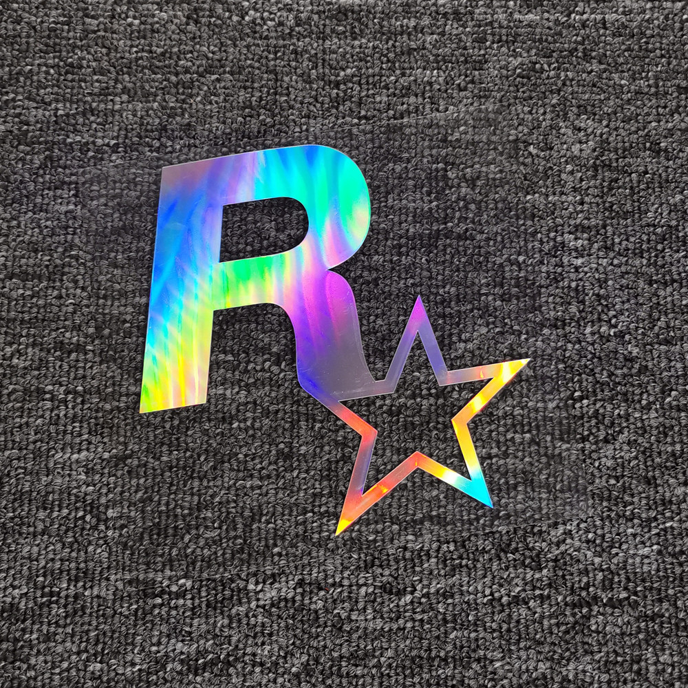 สติกเกอร์รถ Rockstar เกม GTA5 ตกแต่งสะท้อนแสงสําหรับฝาถังน้ํามันเชื้อเพลิงกระจกกันชน Trunk รถจักรยานยนต์แล็ปท็อปโทรศัพท์