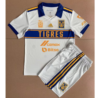 เสื้อกีฬาแขนสั้น ลายทีมชาติฟุตบอลชั้นนํา Tigers สีขาว สําหรับเด็ก 22 23 ปี