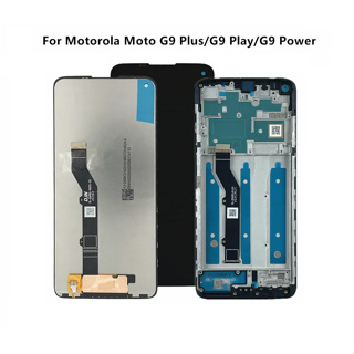 อะไหล่หน้าจอสัมผัส LCD พร้อมกรอบ สําหรับ MOTO G9 Play G9 Power G9 Plus