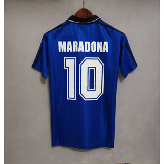 เสื้อกีฬาแขนสั้น ลายทีมชาติฟุตบอล Argen-tina BATISTUTA 1994 ชุดเยือน MARADONA คุณภาพดี สไตล์เรโทร